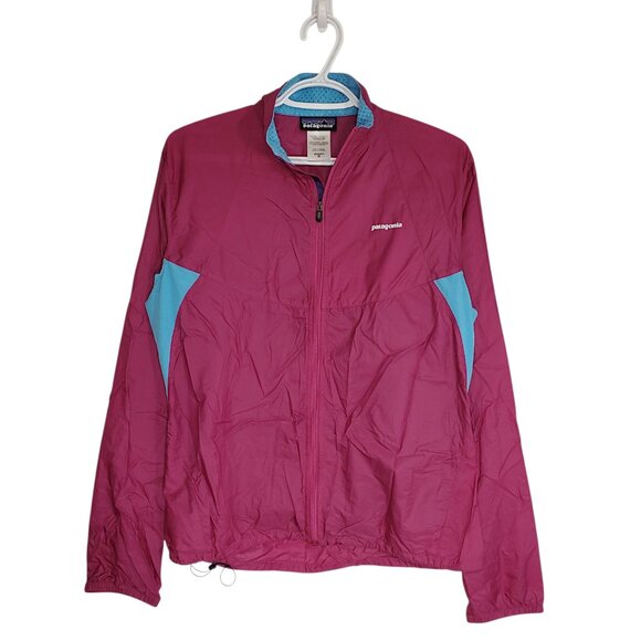 Patagonia windbreaker jacket purple turquoise size women's M - Picture 1 of 5